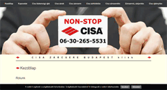 Desktop Screenshot of cisazarcsere.com